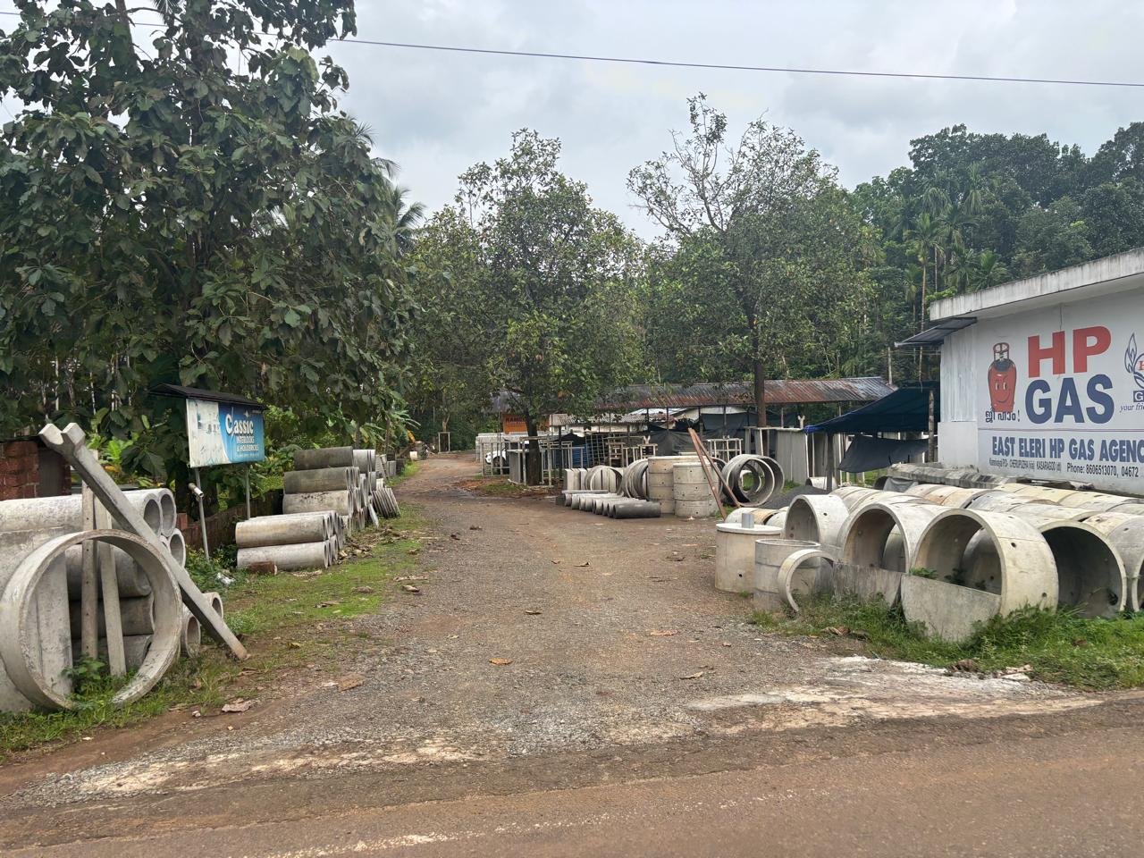 Classic Concrete Products Yard in Nallompuzha, Cherupuzha